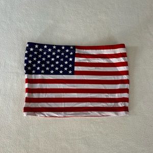 USA flag tube top